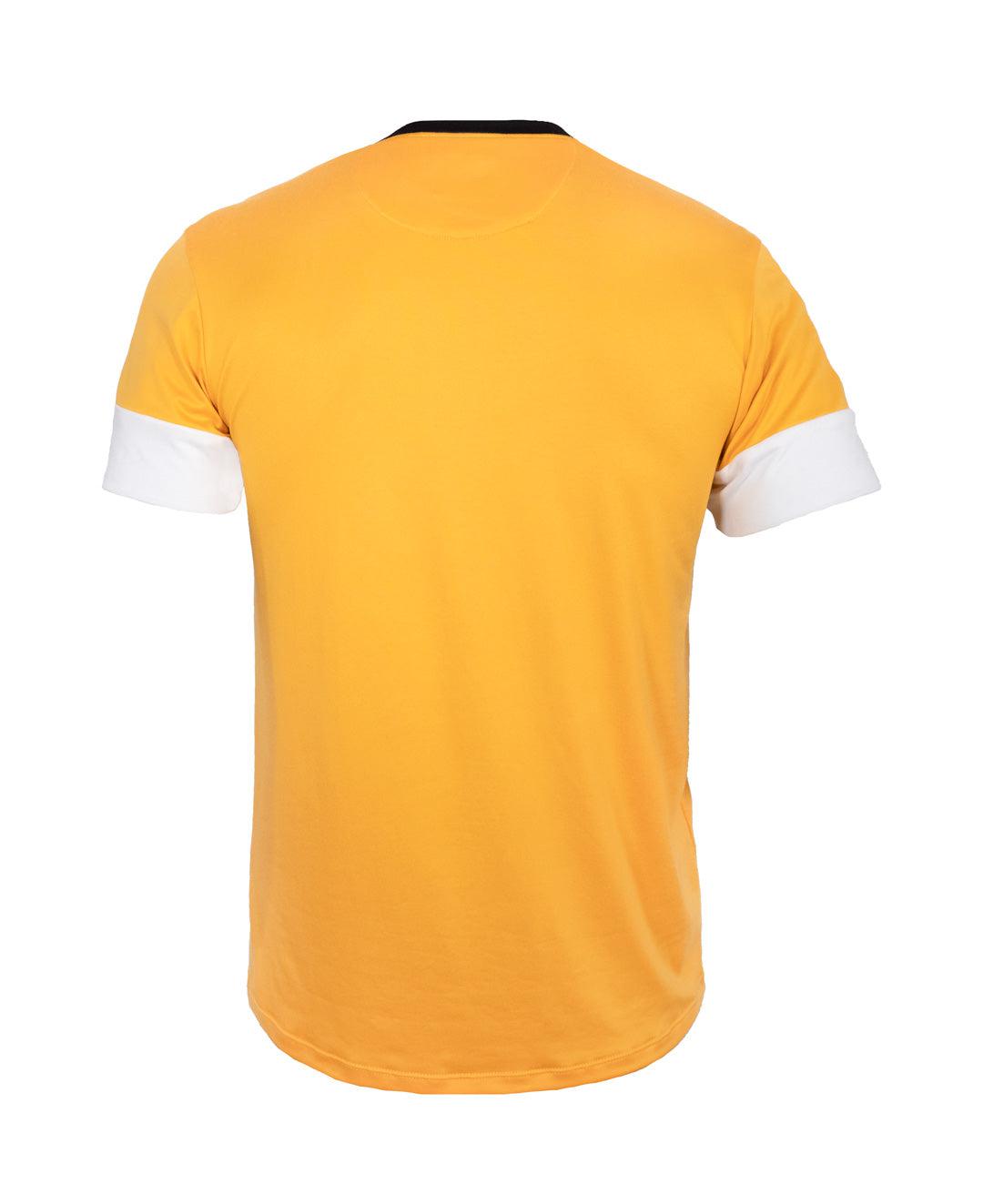 Playera en tendencia 21029 Mostaza/Ivory/Negro