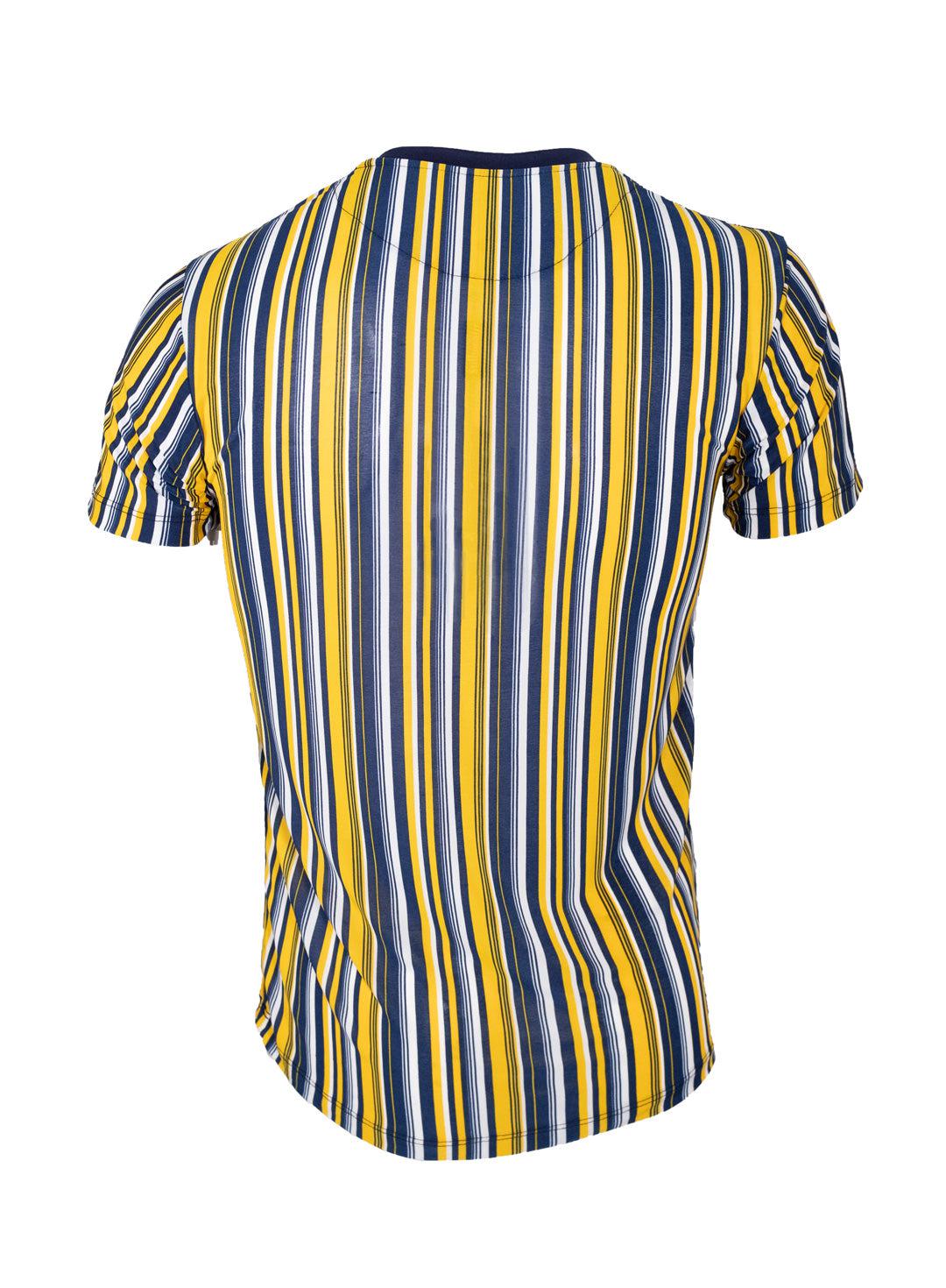 Playera en tendencia 2050 Marino / Mostaza