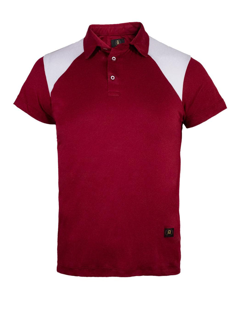 Playera Polo en tendencia 20162 Blanco / Tinto