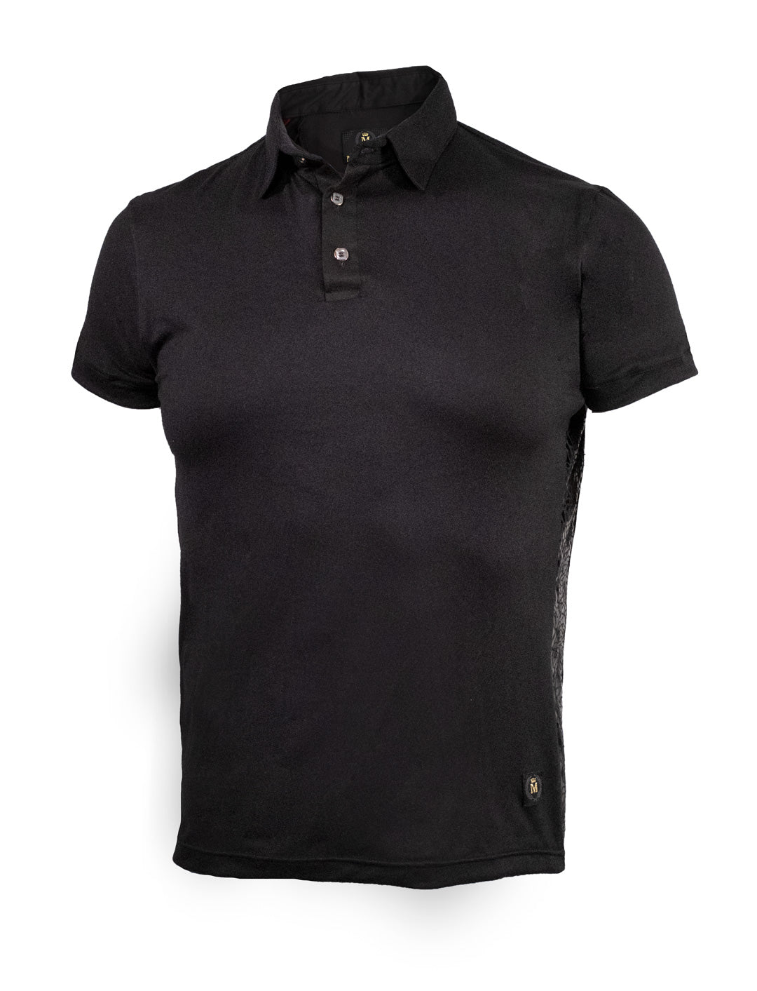 Playera Polo en tendencia 20148 Negro / Rosas
