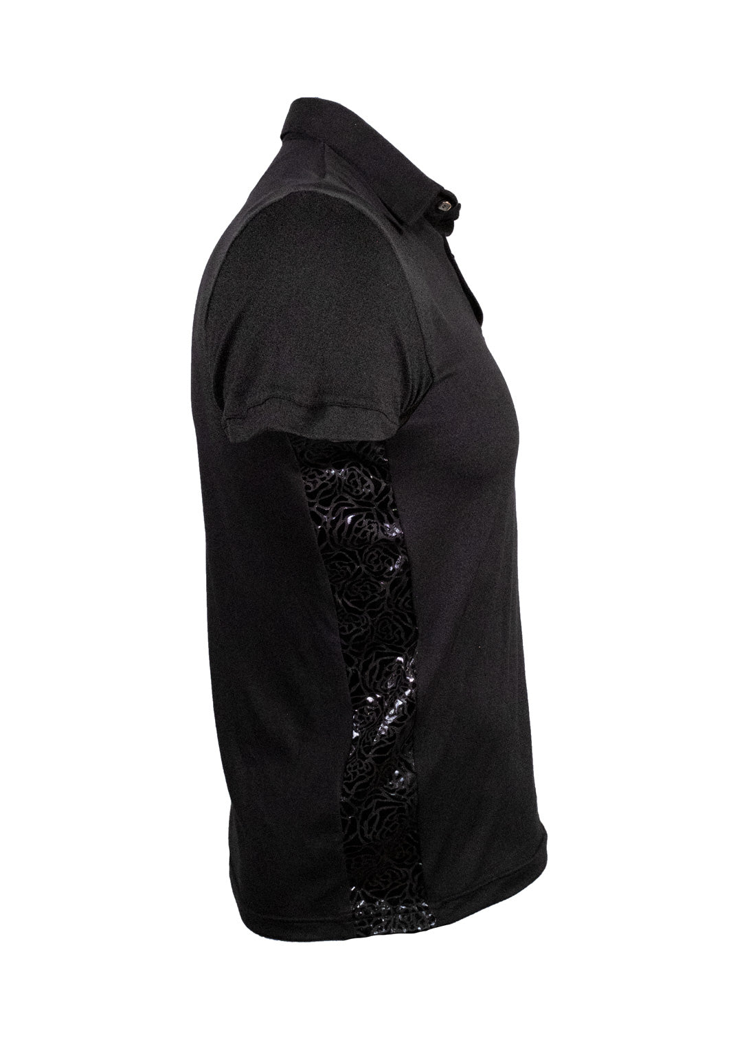 Playera Polo en tendencia 20148 Negro / Rosas