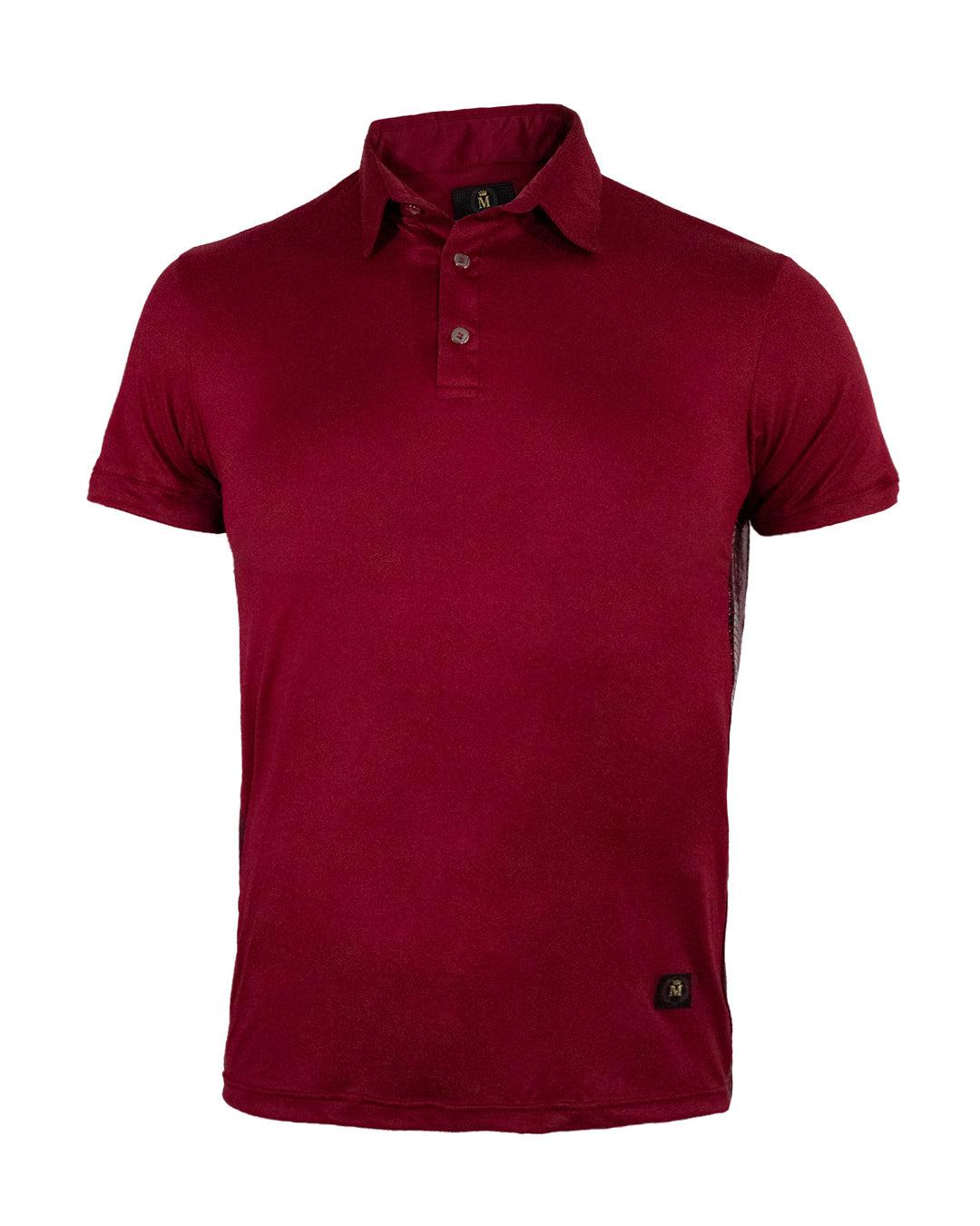 Playera Polo en tendencia 20148 Tinto / Negro