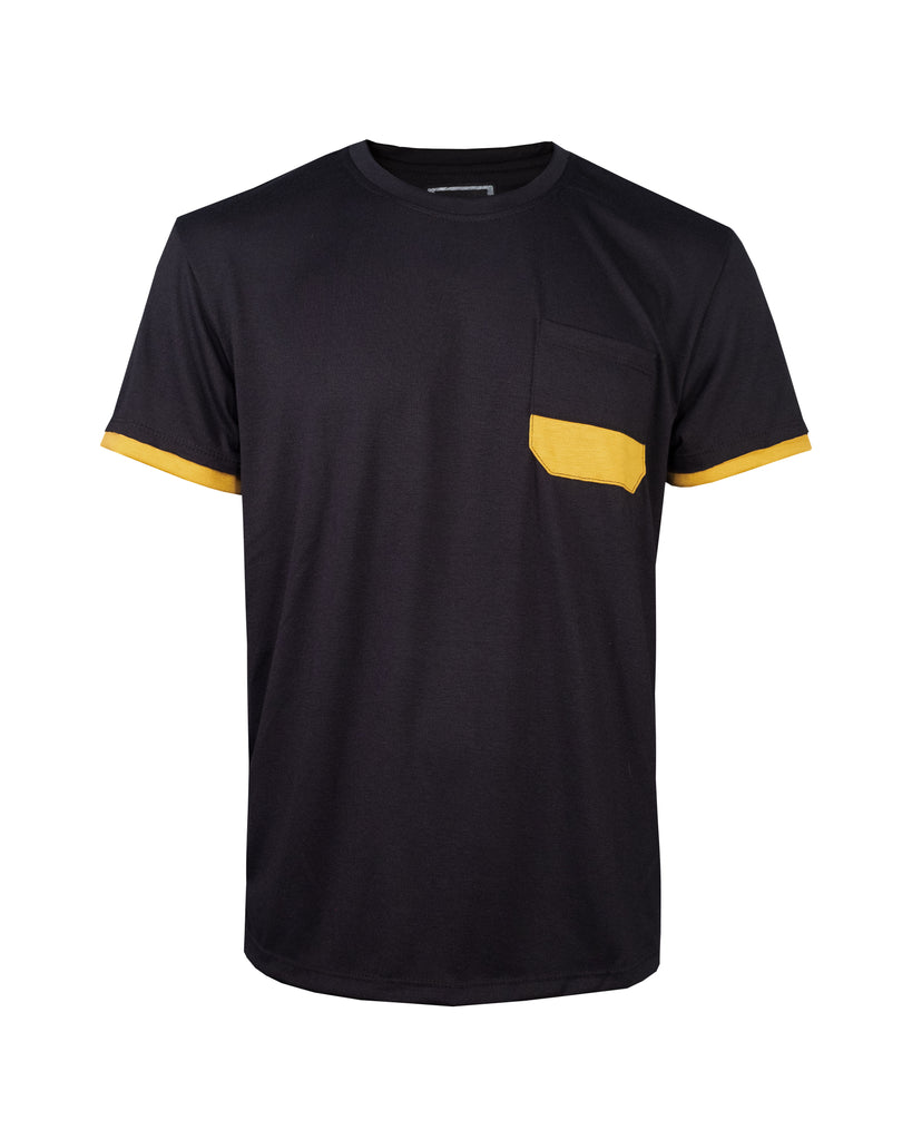 Playera en tendencia 20171 Negro/Amarillo