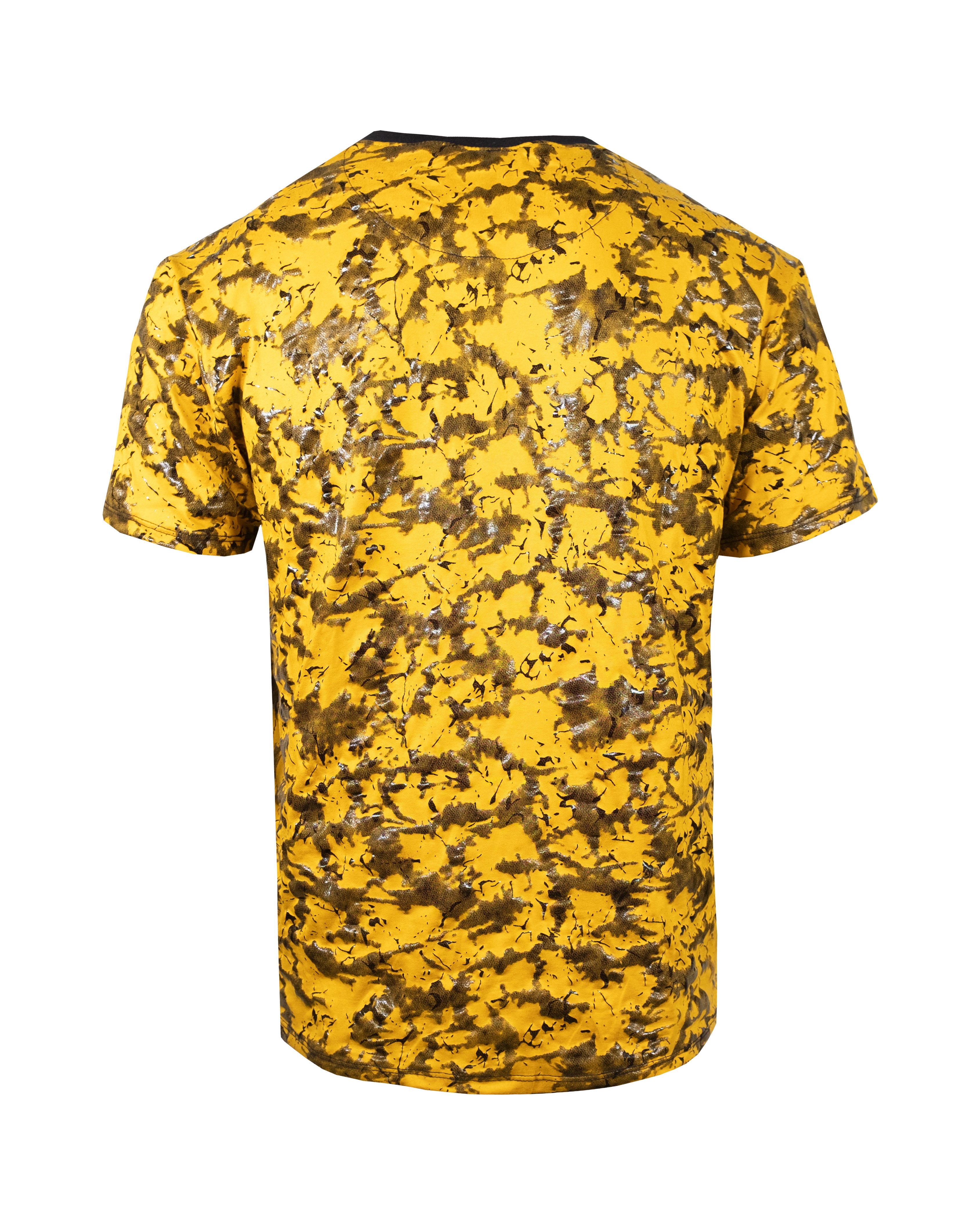 Playera Splash 2086 Mostaza Negro