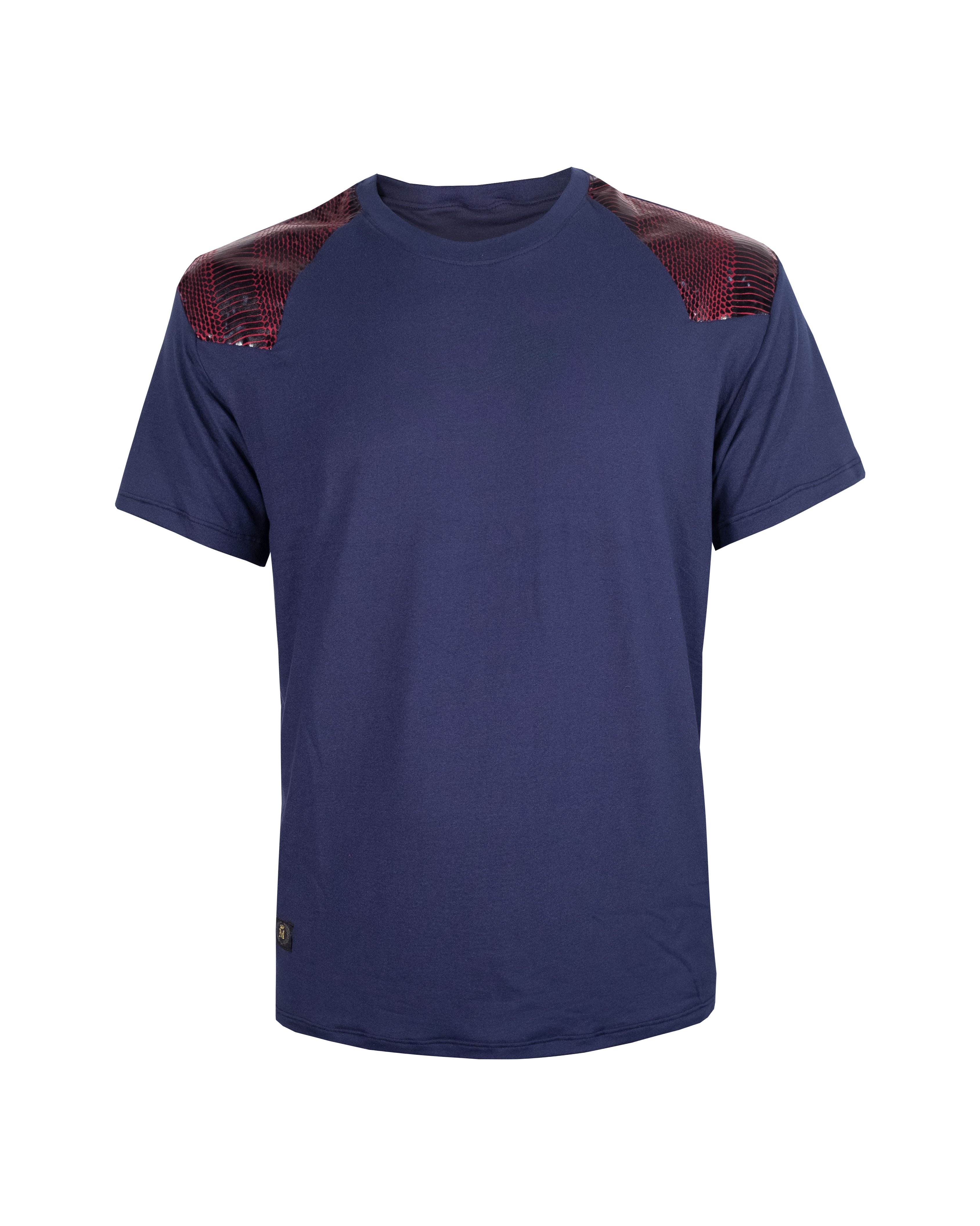 Playera Cuello Redondo 20160 Marino / Tinto Snake