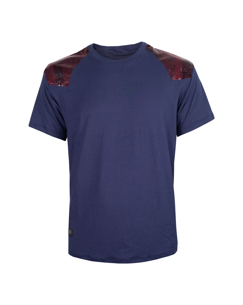 Playera Cuello Redondo 20160 Marino / Tinto Snake