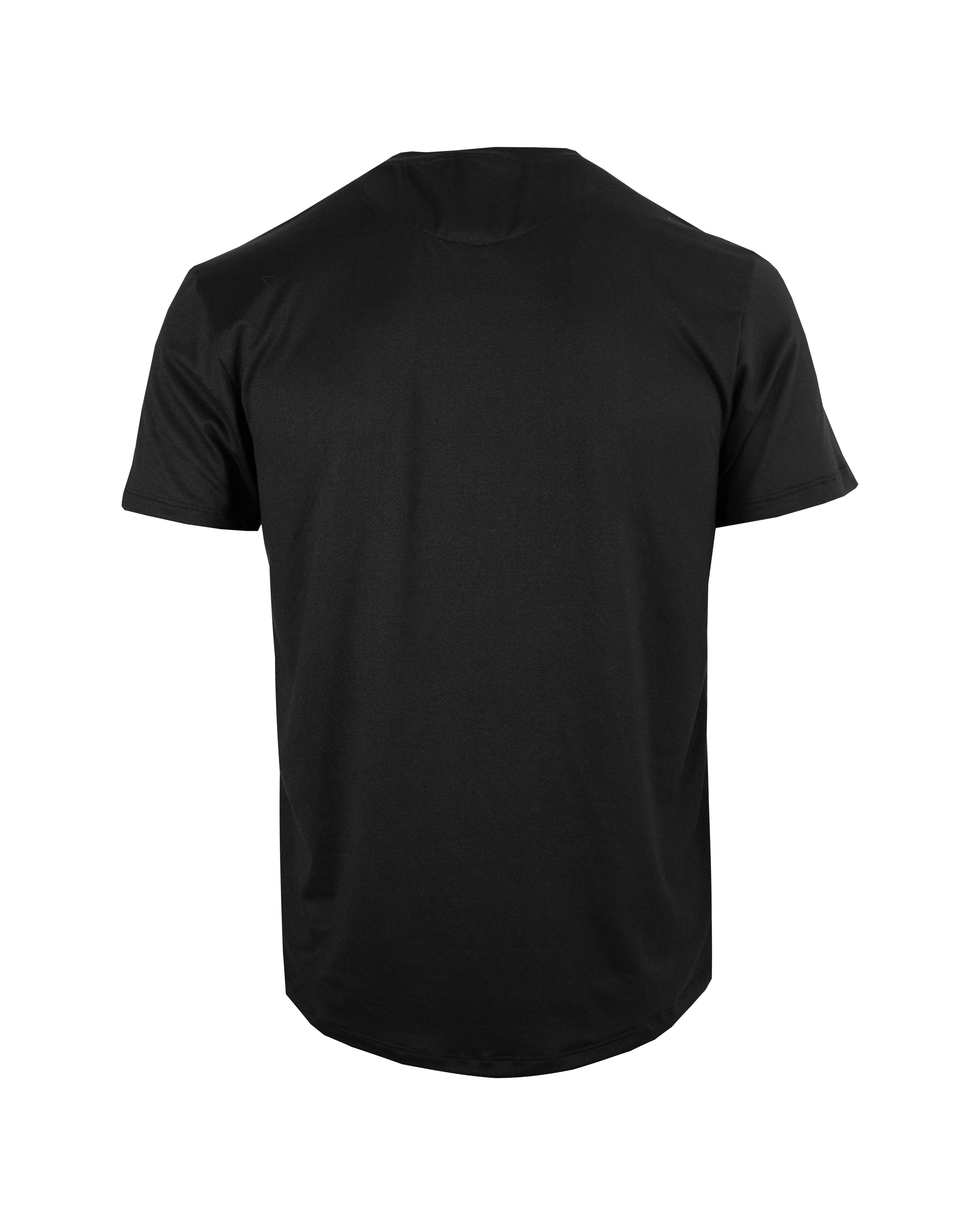 Playera Cuello Redondo 20160 Negro / Negro Splash